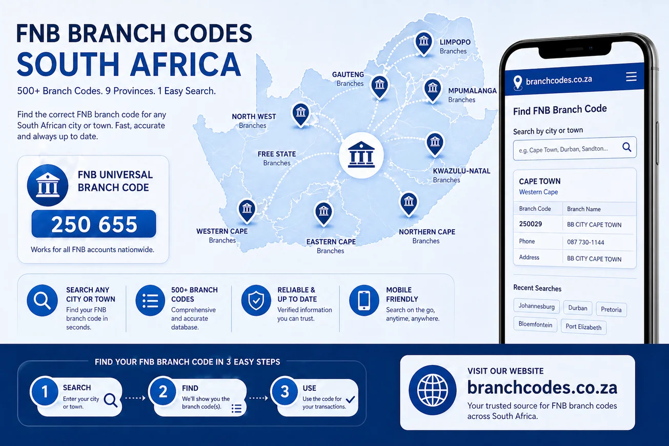 FNB BRANCH CODES